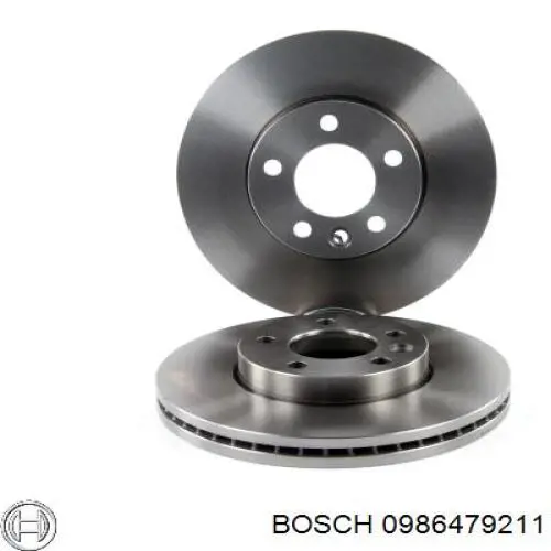 Freno de disco delantero 0986479211 Bosch