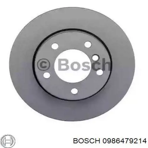 Диск тормозной передний Bosch 0986479214