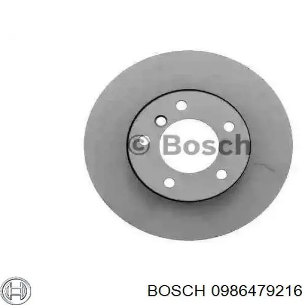 0986479216 Bosch диск тормозной передний