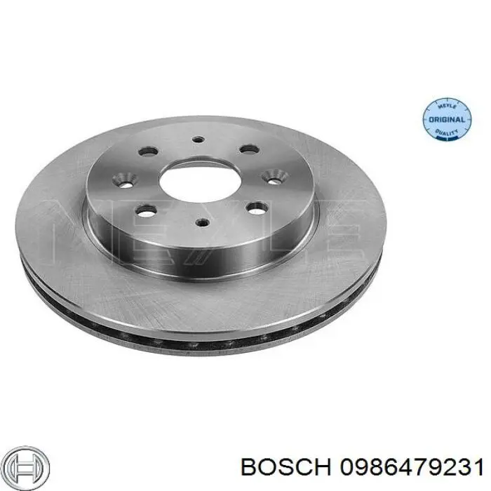 0986479231 Bosch диск тормозной передний