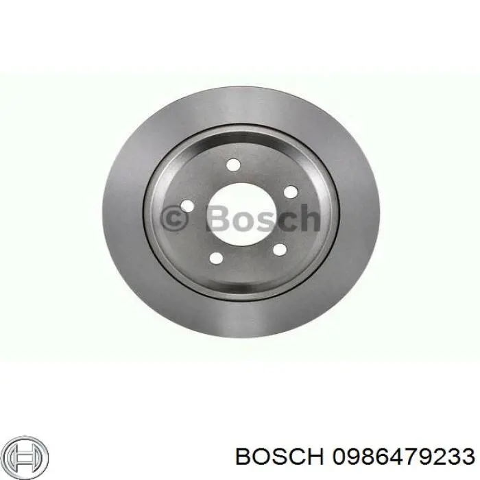 Disco de freno trasero 0986479233 Bosch