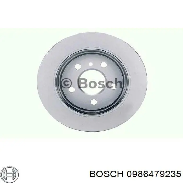 Disco de freno trasero 0986479235 Bosch