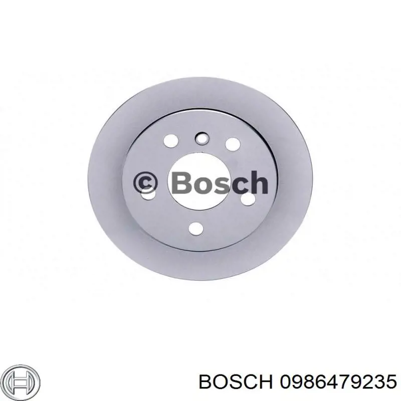 Тормозные диски 0986479235 Bosch