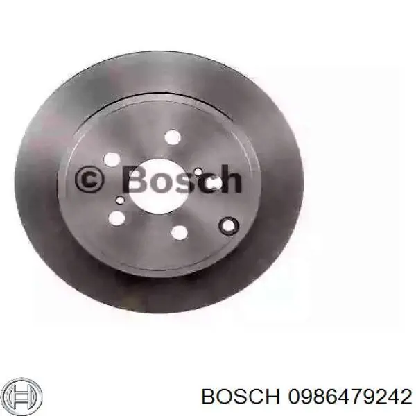 0986479242 Bosch диск тормозной задний