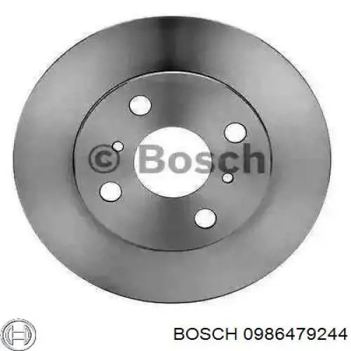 Передние тормозные диски 0986479244 Bosch