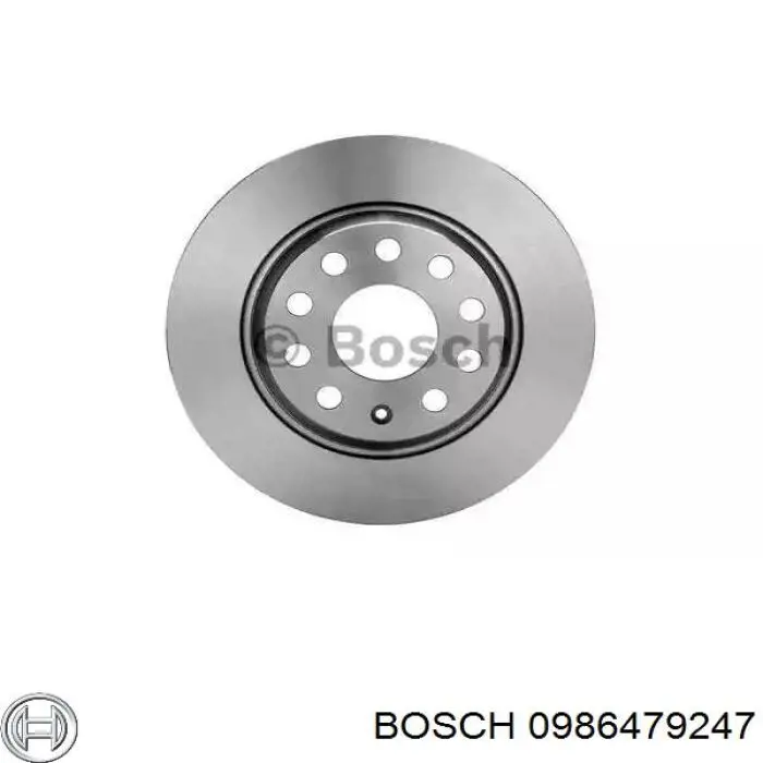 0986479247 Bosch диск тормозной задний