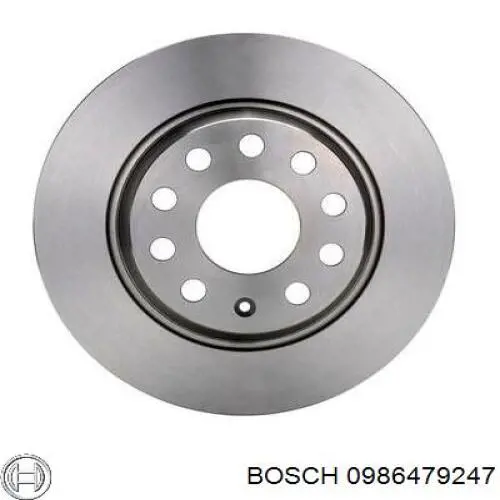 Disco de freno trasero 0986479247 Bosch