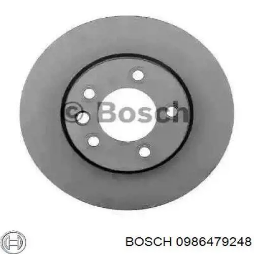 0986479248 Bosch диск тормозной передний