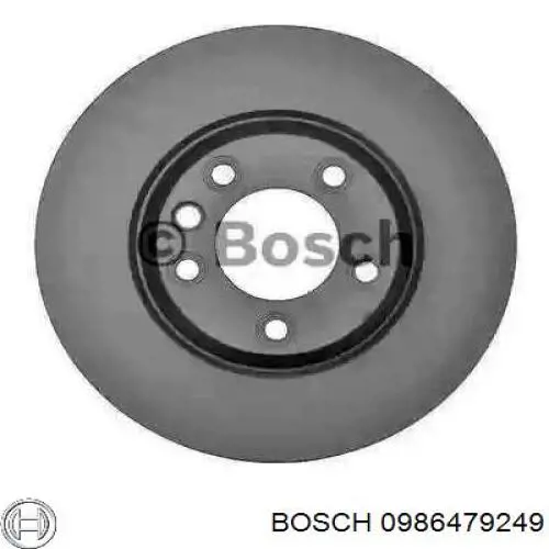 Диск тормозной передний Bosch 0986479249
