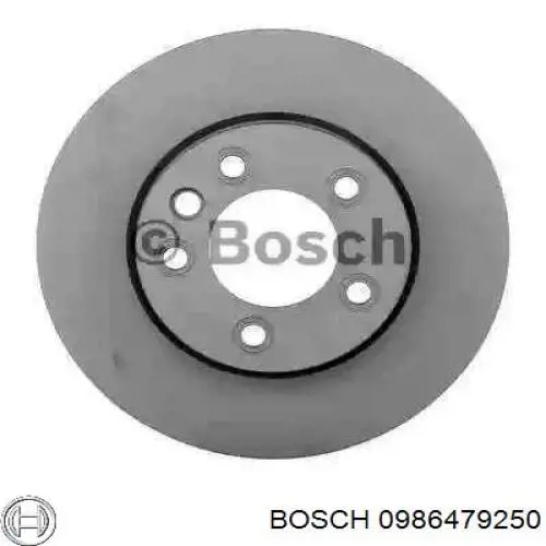 0986479250 Bosch диск тормозной передний