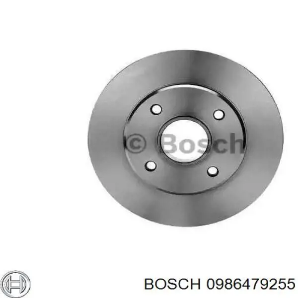 0986479255 Bosch диск тормозной задний