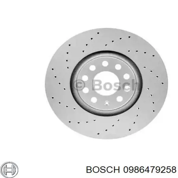 0 986 479 258 Bosch диск тормозной передний