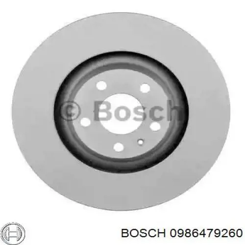 0 986 479 260 Bosch диск тормозной передний