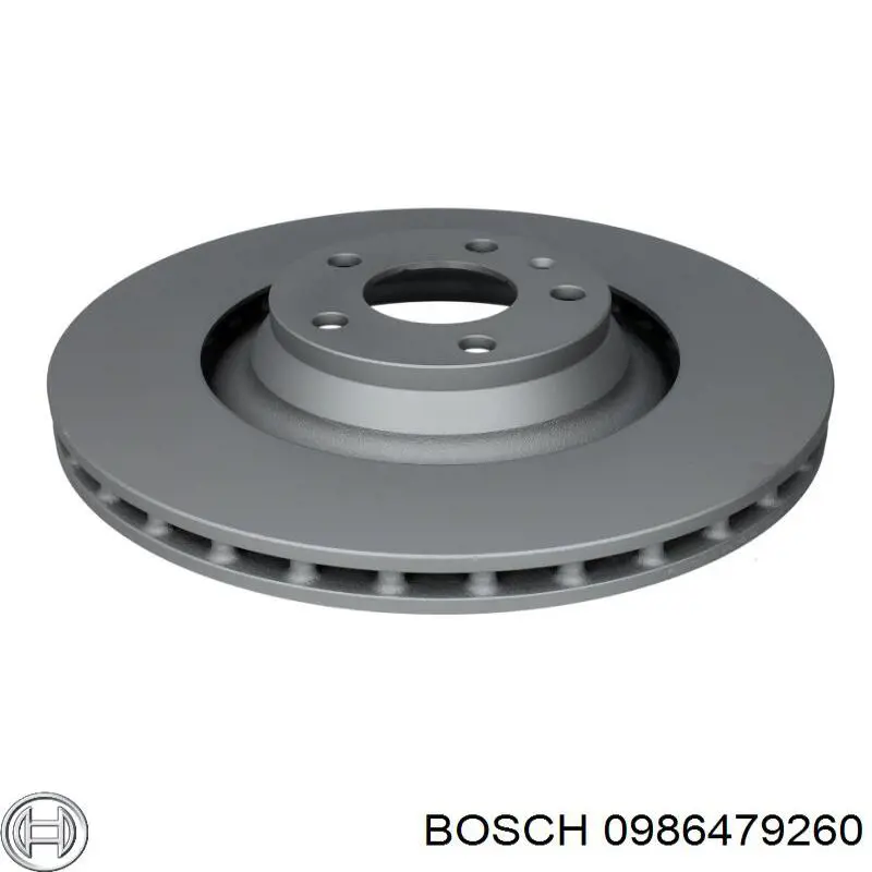 Freno de disco delantero 0986479260 Bosch