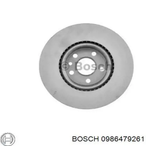 Передние тормозные диски 0986479261 Bosch