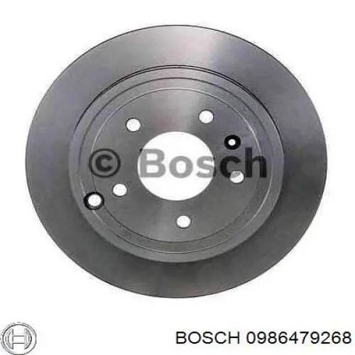 Диск гальмівний задній 0986479268 Bosch