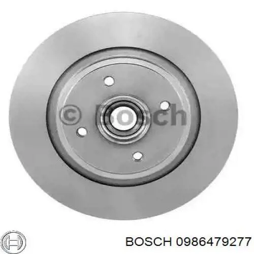 0986479277 Bosch диск тормозной задний