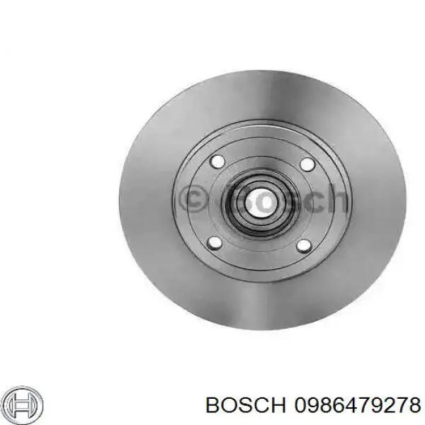 0 986 479 278 Bosch диск тормозной задний