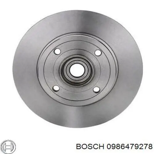 Disco de freno trasero 0986479278 Bosch