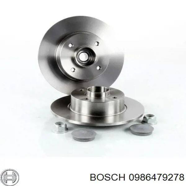 Диск гальмівний задній 0986479278 Bosch