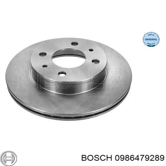 Freno de disco delantero 0986479289 Bosch
