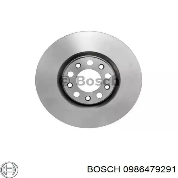 0986479291 Bosch диск тормозной передний