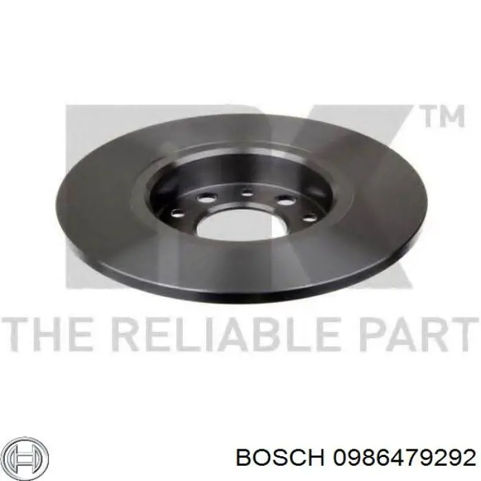 Диск гальмівний задній 0986479292 Bosch