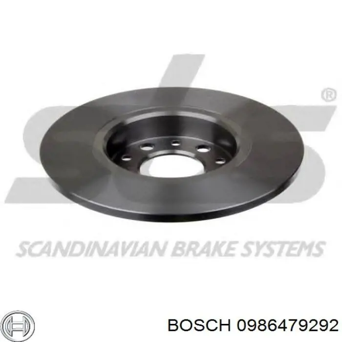 Диск гальмівний задній 0986479292 Bosch