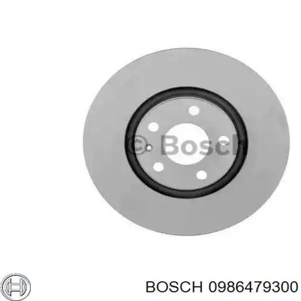 0986479300 Bosch диск тормозной передний