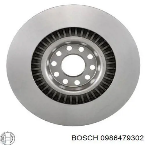 0986479302 Bosch Диск тормозной передний