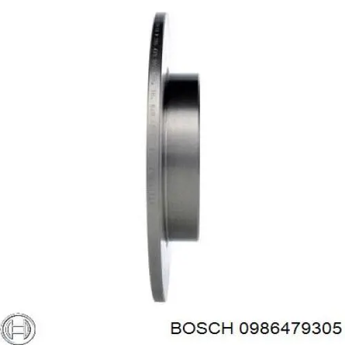 Передние тормозные диски 0986479305 Bosch