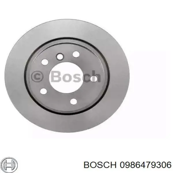 0986479306 Bosch диск тормозной задний