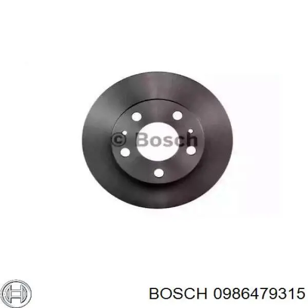 0 986 479 315 Bosch диск тормозной передний