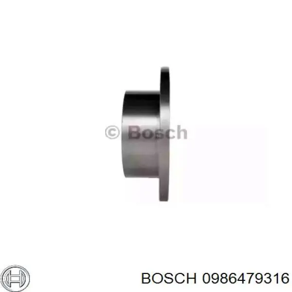0 986 479 316 Bosch диск тормозной задний