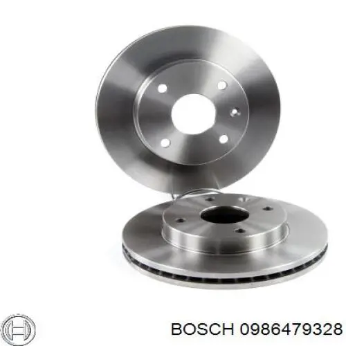 Диск гальмівний передній 0986479328 Bosch