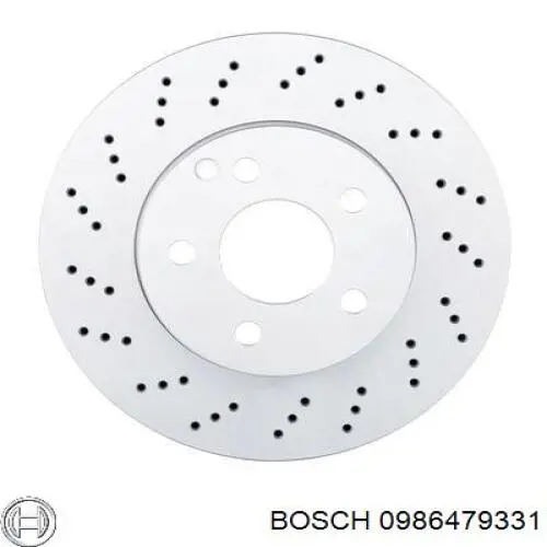 Передние тормозные диски 0986479331 Bosch