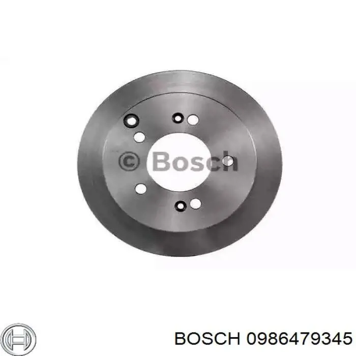 0986479345 Bosch диск тормозной задний