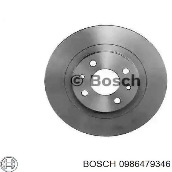 Диск гальмівний передній 0986479346 Bosch