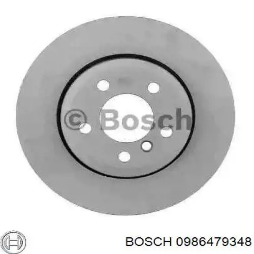 Диск тормозной передний Bosch 0986479348