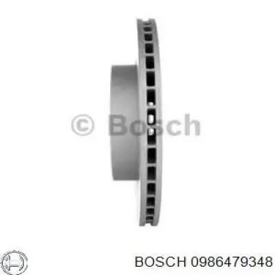Диск гальмівний передній 0986479348 Bosch