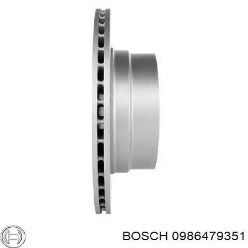 0986479351 Bosch диск тормозной задний