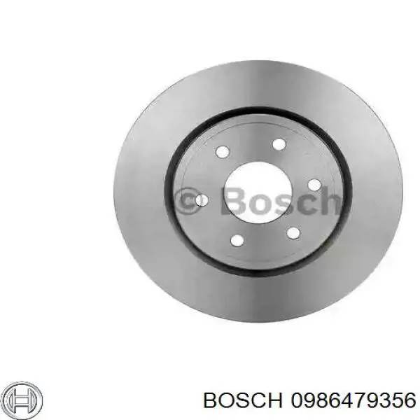 Передние тормозные диски 0986479356 Bosch