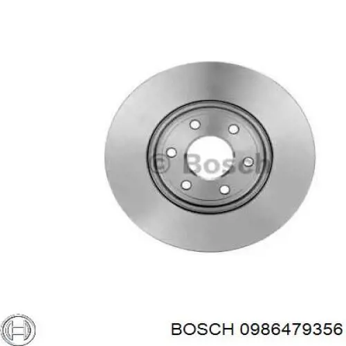 Передние тормозные диски 0986479356 Bosch