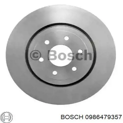 0986479357 Bosch диск тормозной передний