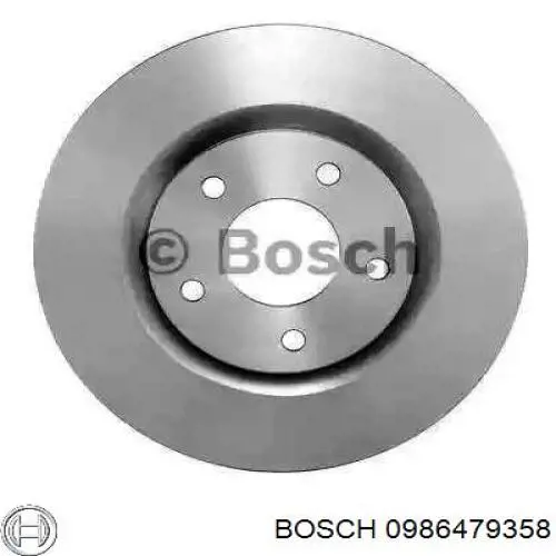 0986479358 Bosch диск тормозной передний