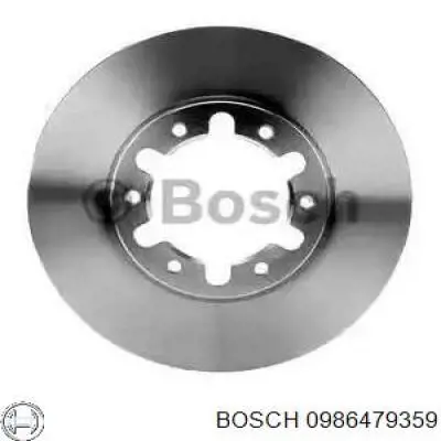 0986479359 Bosch диск тормозной передний