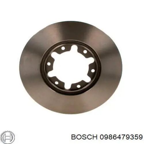 Freno de disco delantero 0986479359 Bosch