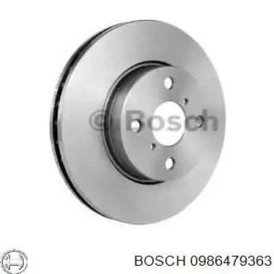0 986 479 363 Bosch диск тормозной передний