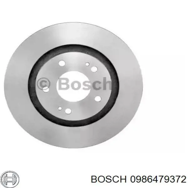 Диск гальмівний передній 0986479372 Bosch