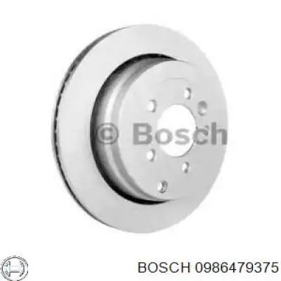 0986479375 Bosch тормозные диски